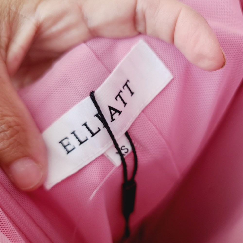 NWT Revolve Elliatt Gloaming Pink Cutout Ruffle Mini Dress Size XS - Picture 7 of 12